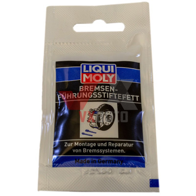 Смазка для суппортов направляющих 5 мл LIQUI MOLY Bremsen-fuhrungsstiftefett (паста, до 250 °С)