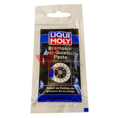 Мастило для гальмівних систем 10 мл LIQUI MOLY Moly Bremsen-Anti-Quietsch-Paste (синя паста)