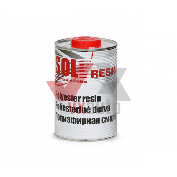 Смола полиэфирная  1.0 кг Resin SOLL (с отвердителем)