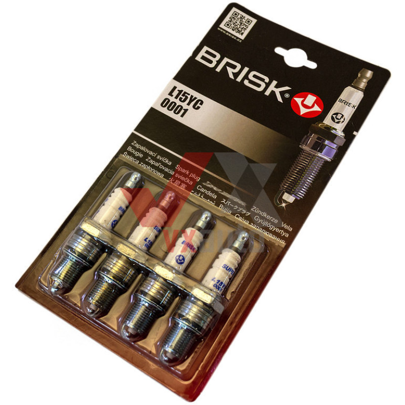 Свічка запалювання ВАЗ 2101-2107 Brisk Super , к-т (4 шт.) блістер