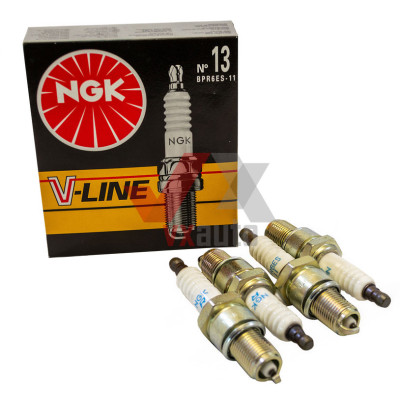 Свеча зажигания ВАЗ 2108-2110 NGK V-Line 13, к-т (4 шт., инжектор, 8-кл.)