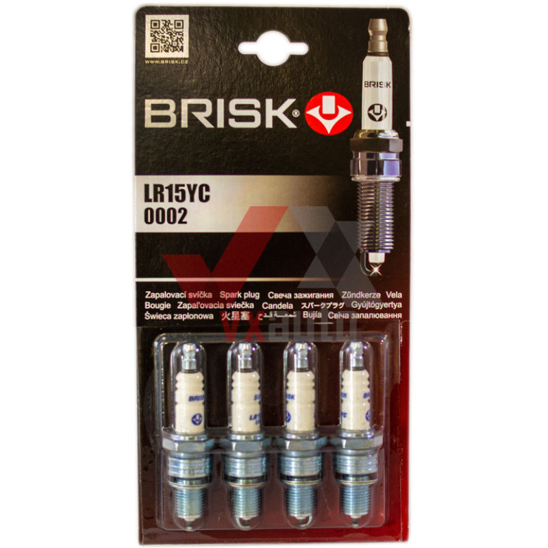 Свеча зажигания ВАЗ 2108-2115 Brisk Super (инжектор), к-т (4 шт.) блистер