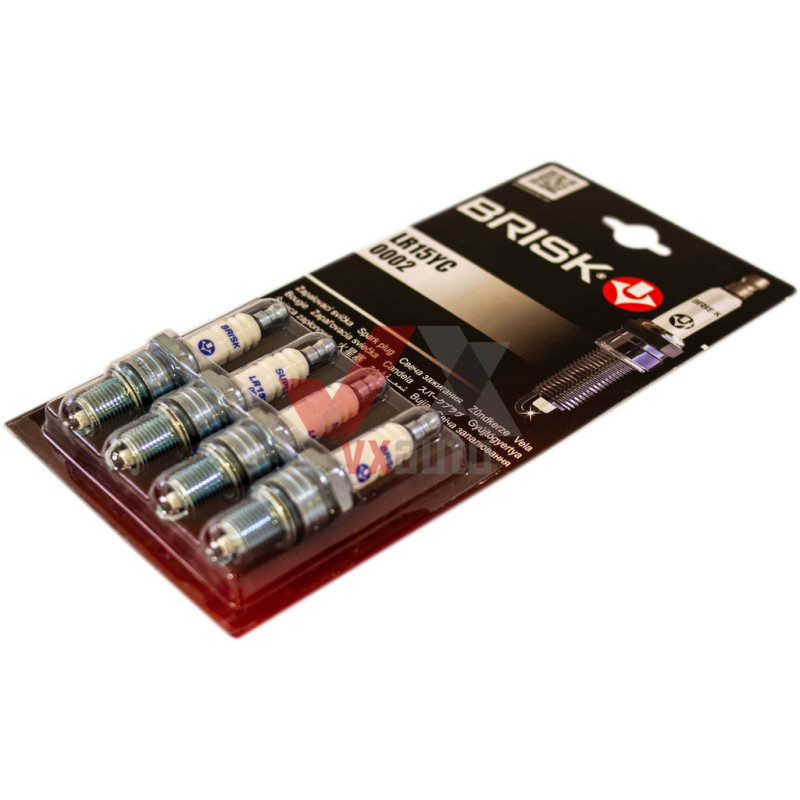 Свеча зажигания ВАЗ 2108-2115 Brisk Super (инжектор), к-т (4 шт.) блистер