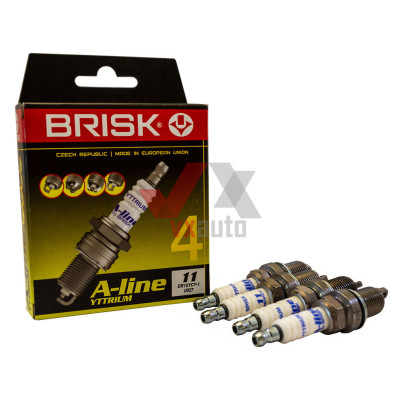Свеча зажигания ВАЗ 2110-2112 Brisk A-Line А11 (инжектор), кол-т (4 шт.) упаковка