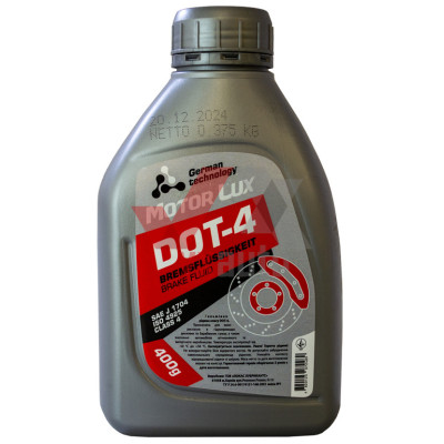 Гальмівна рідина DOT-4  400 г Motor Lux