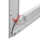 Уголок строительный 400 мм Intertool (алюминиевый)
