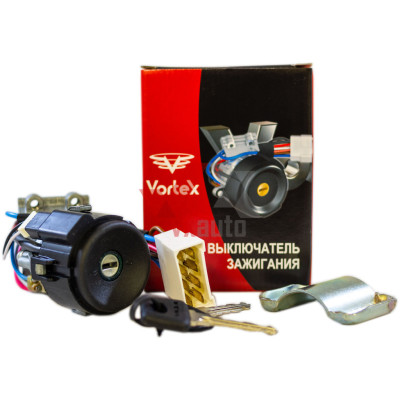 Замок зажигания ВАЗ 2110 старый тип  VORTEX (подсветка по кругу)